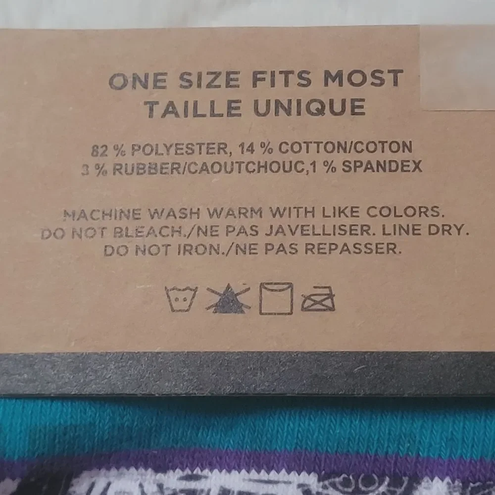 Hallmark Toe of a Kind Crew Socks  Motorcycle Biker Pattern OSFM New